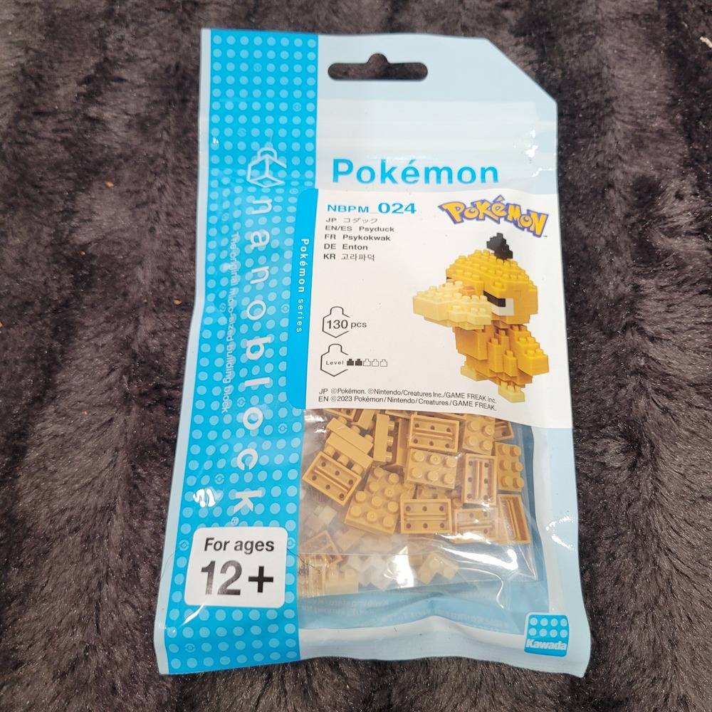 Nanoblock Pokemon Psyduck NBPM 024 Building Block Set 130 Pieces Kawada Toy New